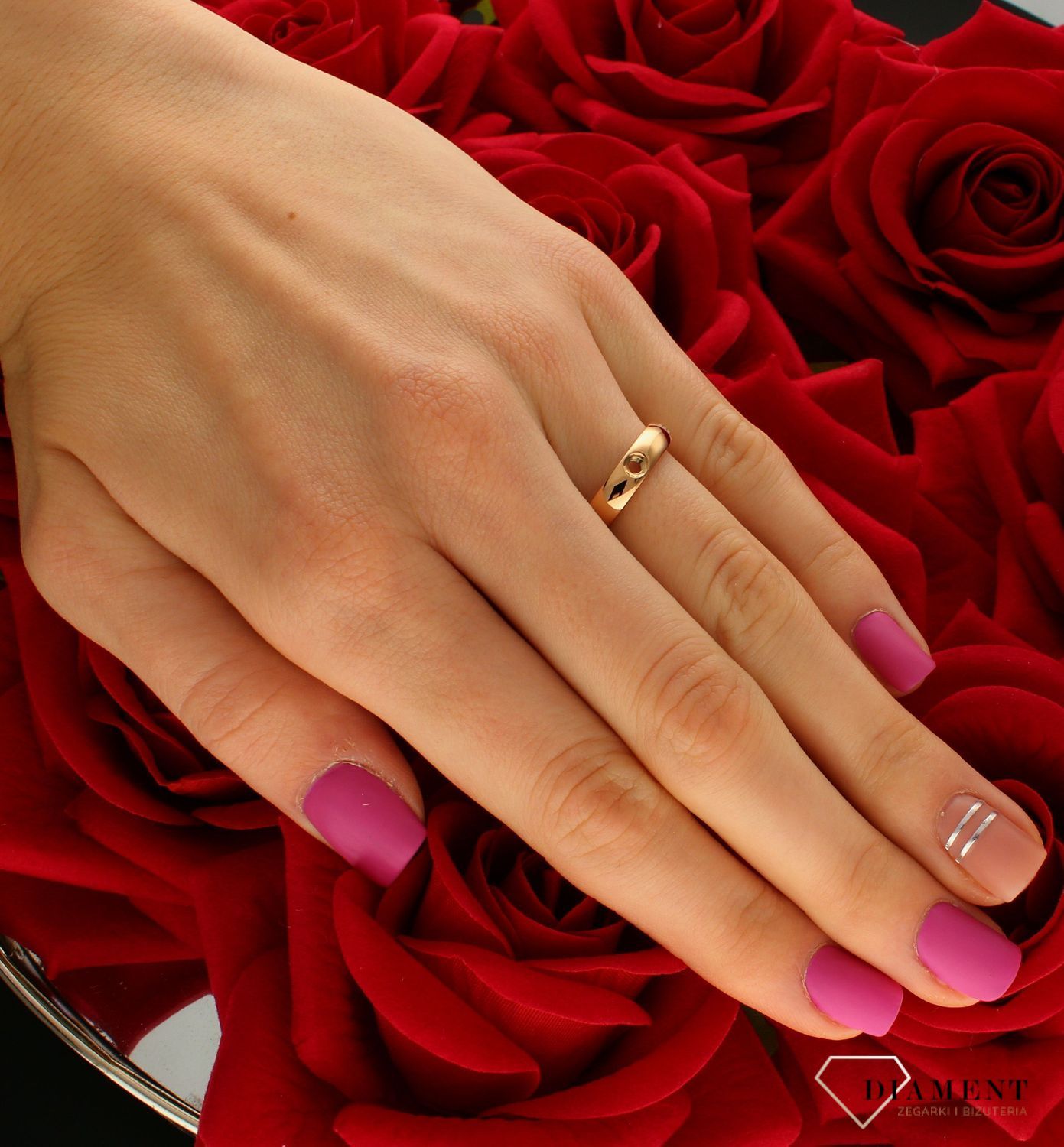 Pierścionek różowe złoto Melano M01R5010 RG-54...jpg